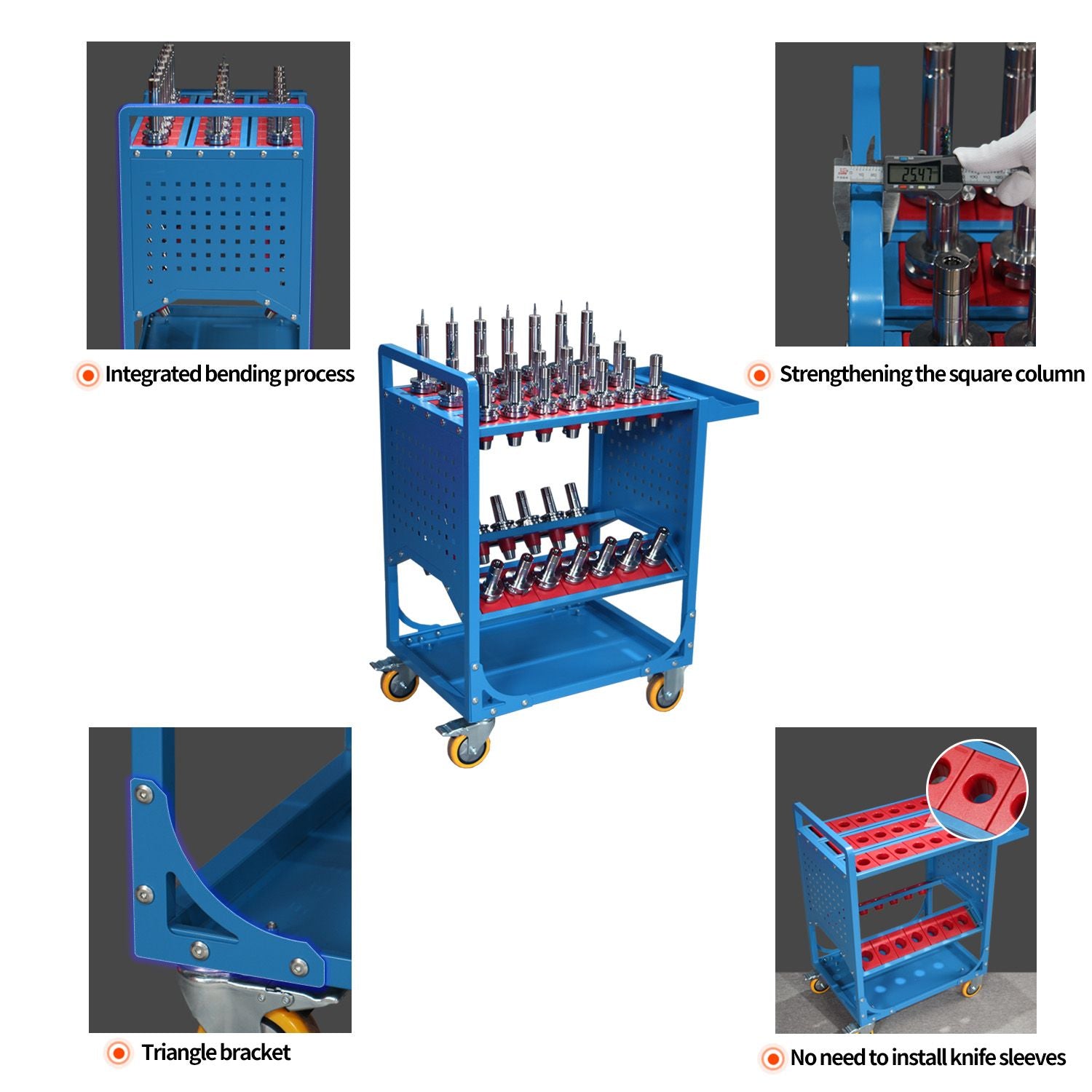 Tool Cart 40 Taper Tool Holder CNC Tool Cart CAT40 tool trolley BT40 Service Carts CNC machine tool service cart (CAT40  image 5