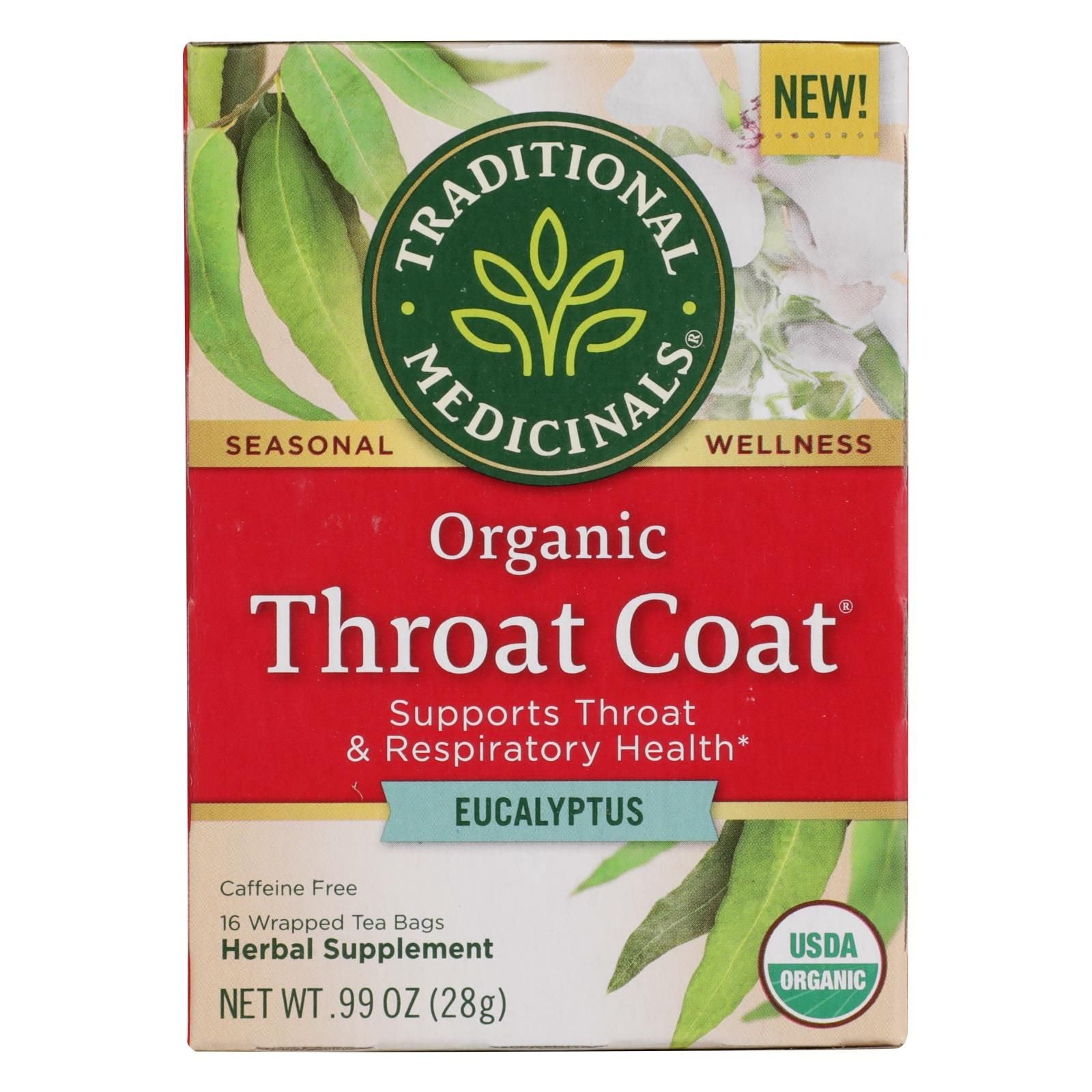 Traditional Medicinals - Herbal Tea Thrt Ct Eclyp - Case Of 6 - 16 Bag image 1