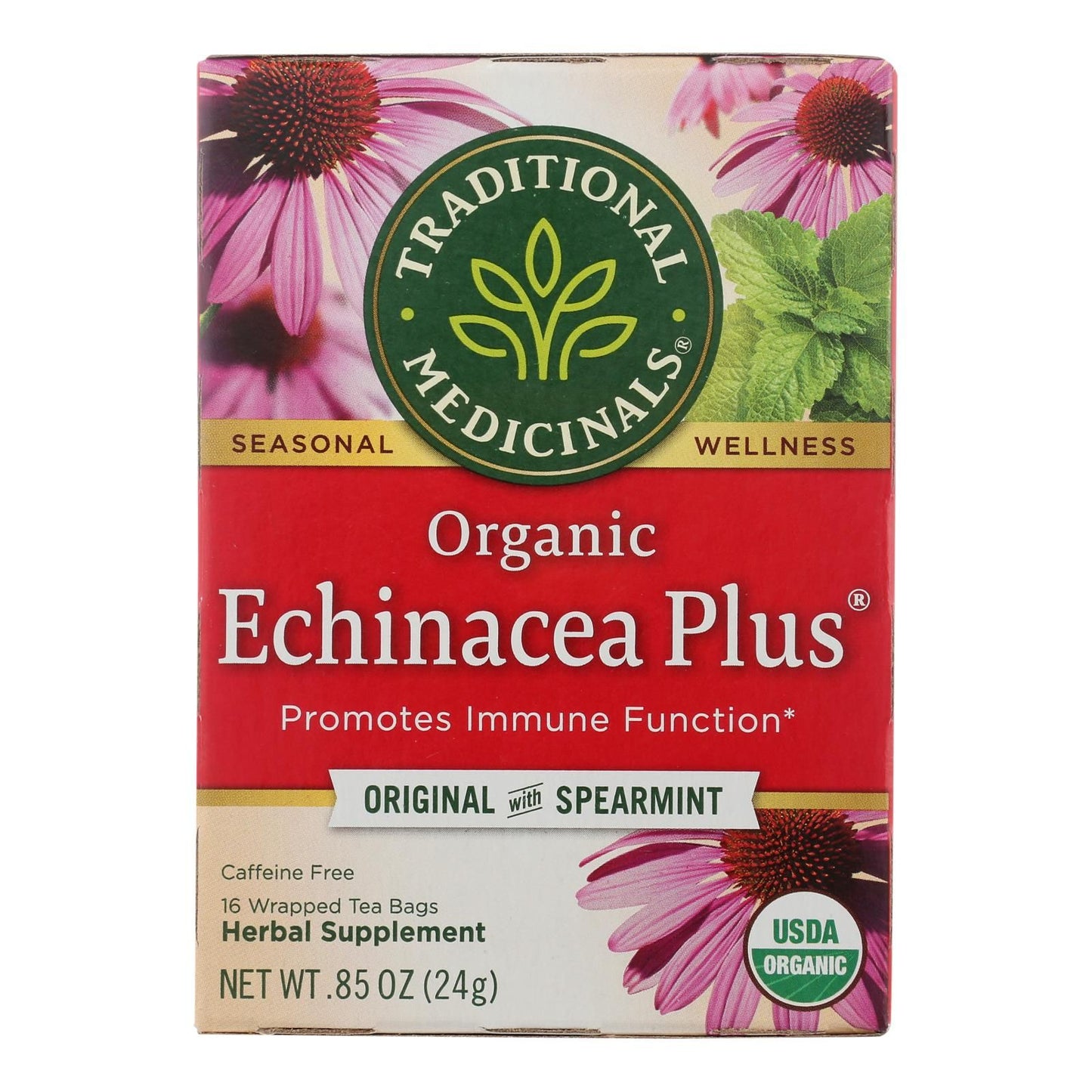 Traditional Medicinals Organic Echinacea Plus Herbal Tea - 16 Tea Bags - Case Of 6 image 2