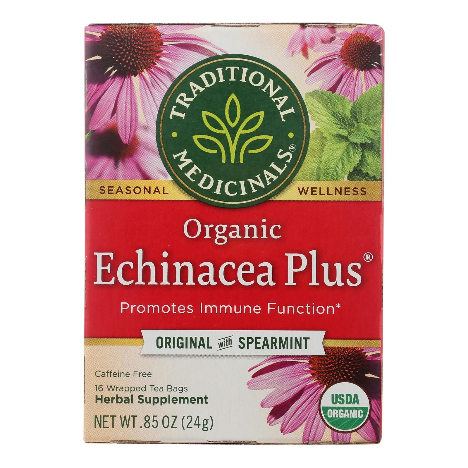 Traditional Medicinals Organic Echinacea Plus Herbal Tea - 16 Tea Bags - Case Of 6 image 2