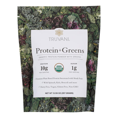 Truvani - Protein Powder Greens - 1 Each-12.59 Oz image 1