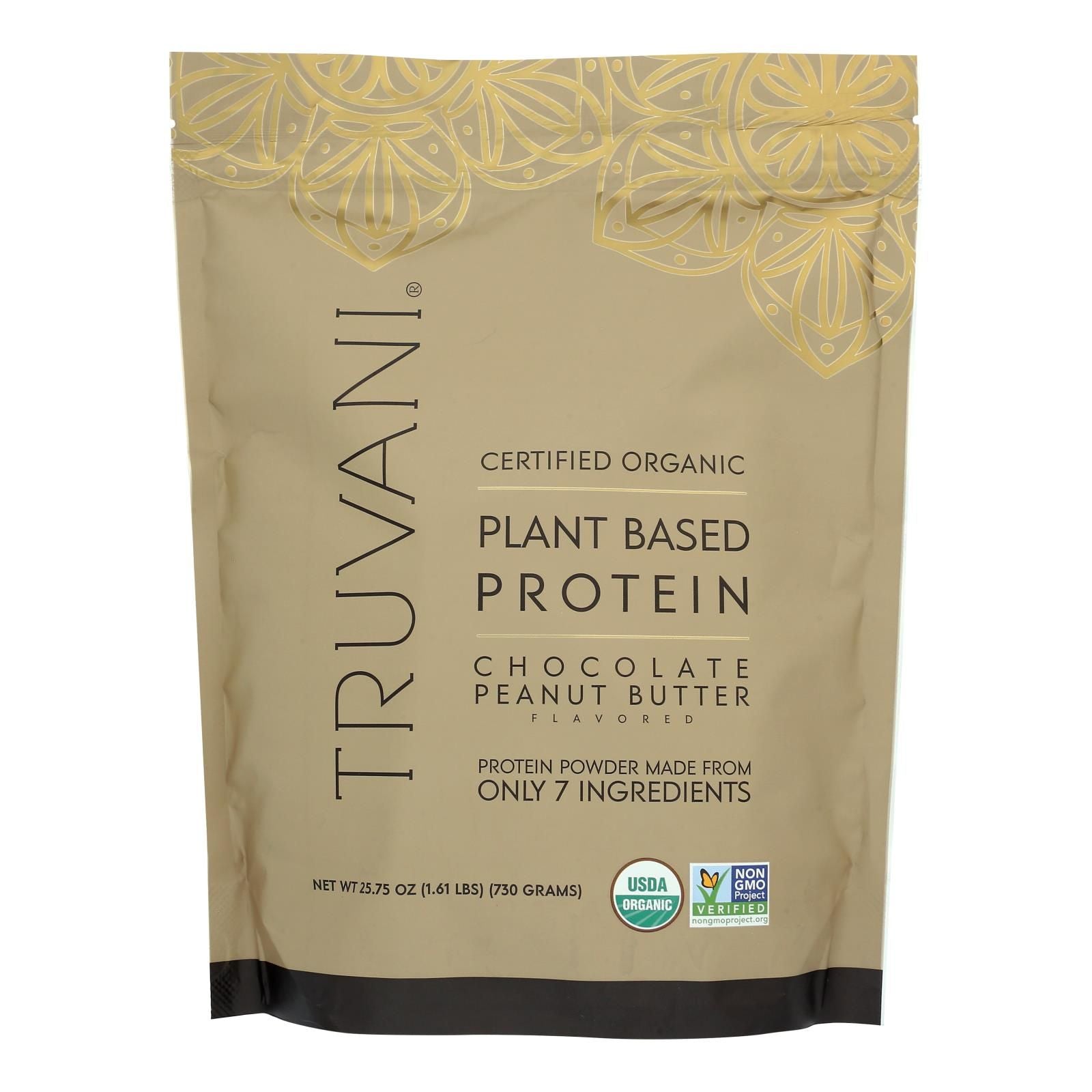 Truvani - Protein Powder Peanut Butter Chocolate - 1 Each-25.75 Oz image 1