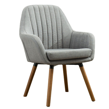 Tuchico Contemporary Fabric Accent Chair, Gray image 10