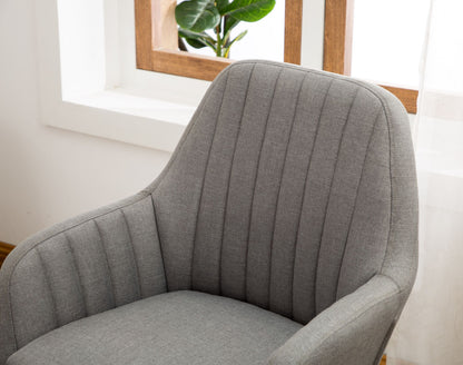 Tuchico Contemporary Fabric Accent Chair, Gray image 5