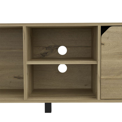 TV Stand for TV´s up 70" Estocolmo, Four Open Shelves, Light Oak Finish image 5