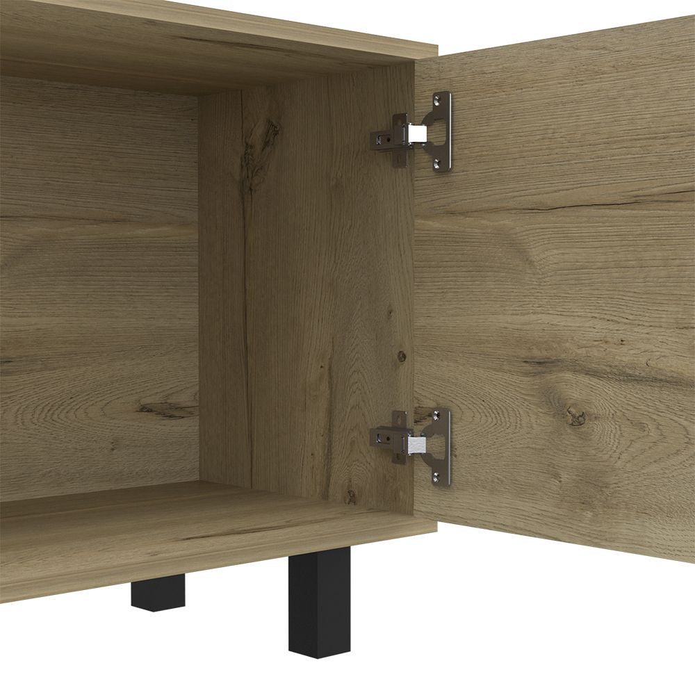 TV Stand for TV´s up 70" Estocolmo, Four Open Shelves, Light Oak Finish image 8