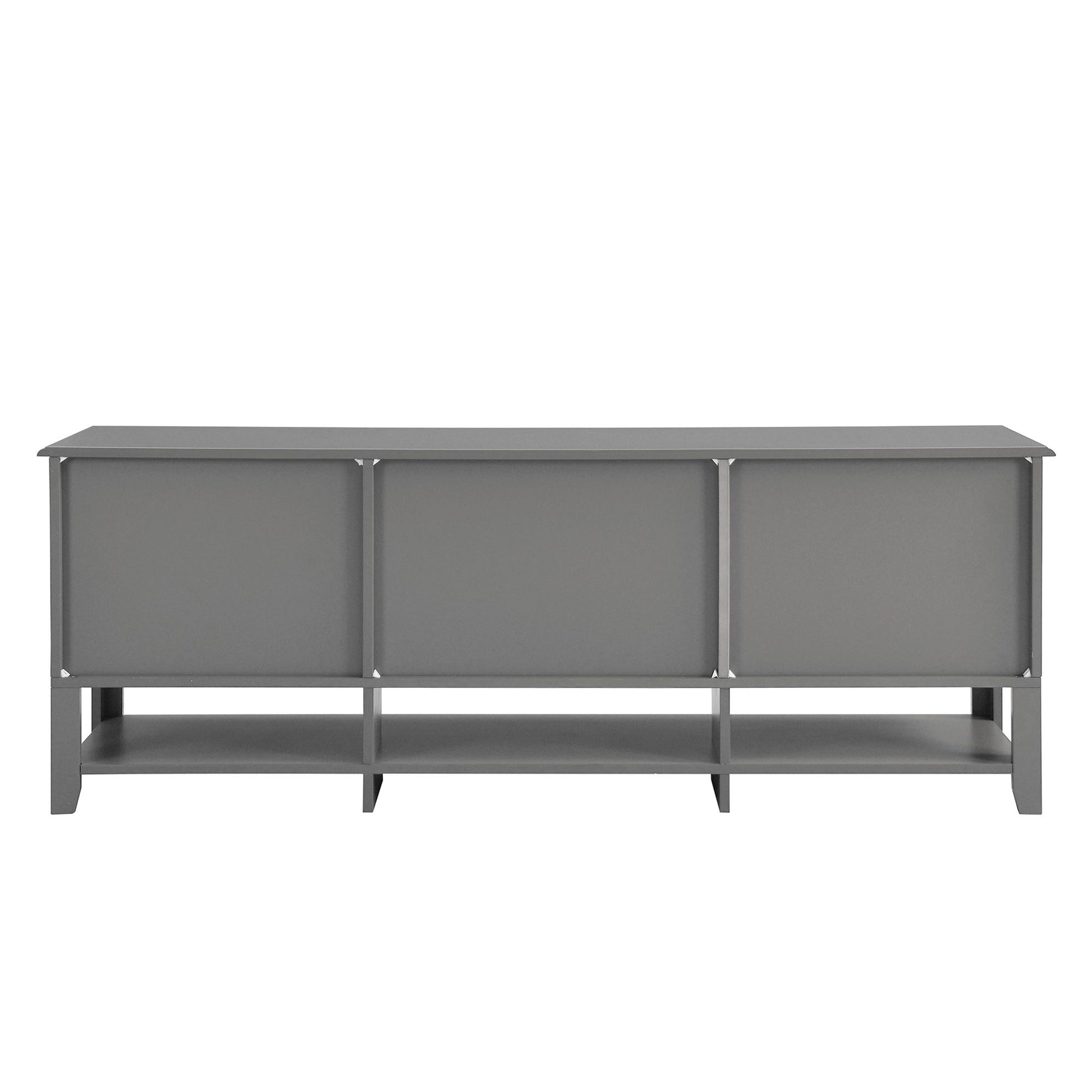 TV Stand for TVs up to 60'', Entertainment Center with Multifunctional Storage Space, TV Cabinet with Modern Design, Med image 13