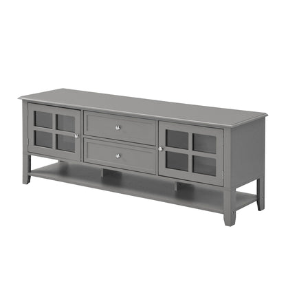 TV Stand for TVs up to 60'', Entertainment Center with Multifunctional Storage Space, TV Cabinet with Modern Design, Med image 10