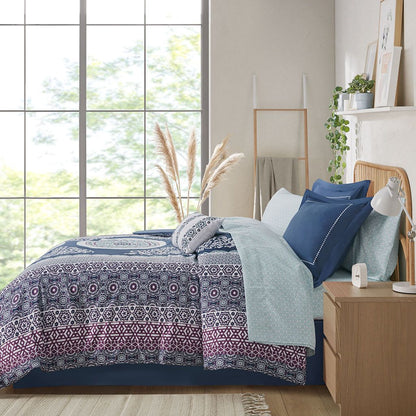 Twin Boho Comforter Set with Bed Sheets image 16