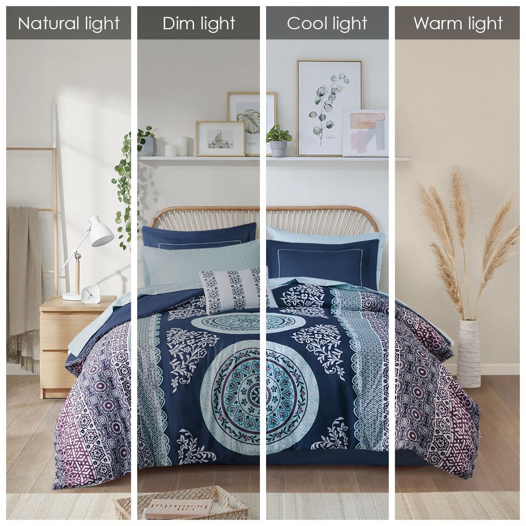 Twin Boho Comforter Set with Bed Sheets image 7