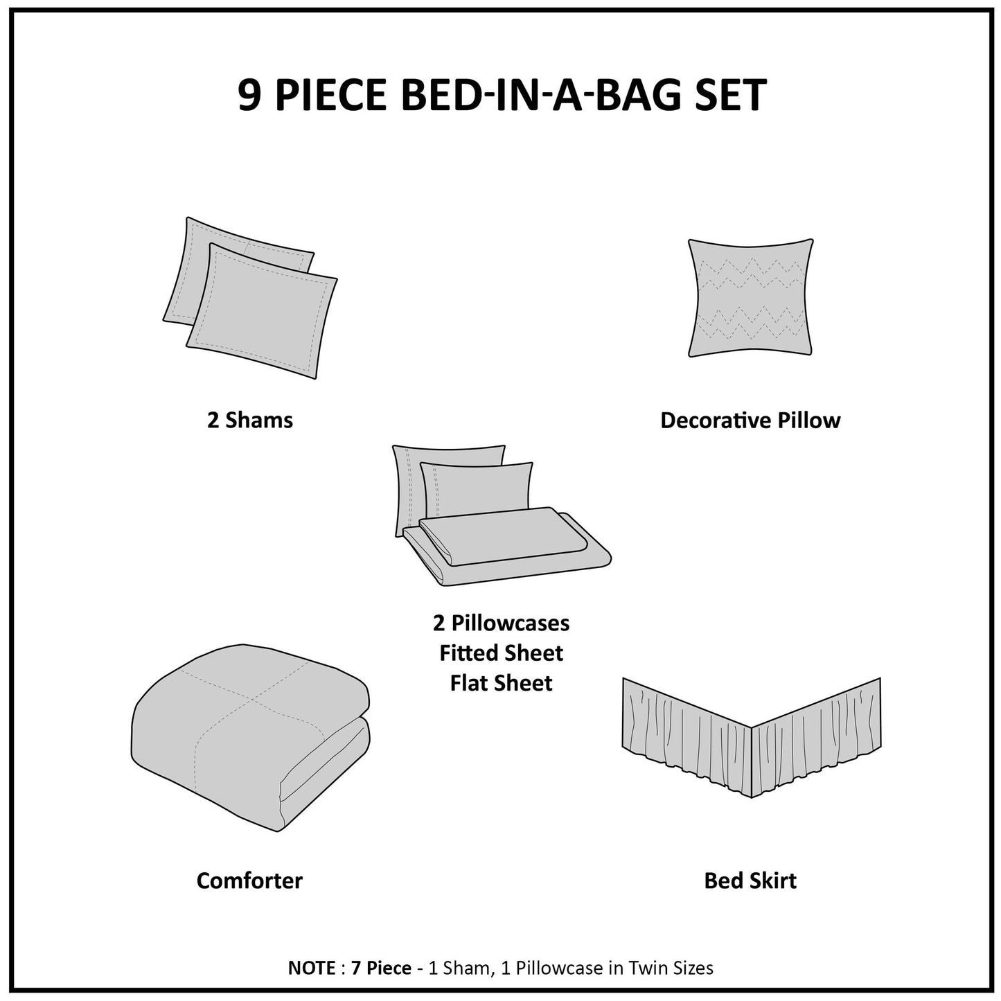 Twin Boho Comforter Set with Bed Sheets image 11