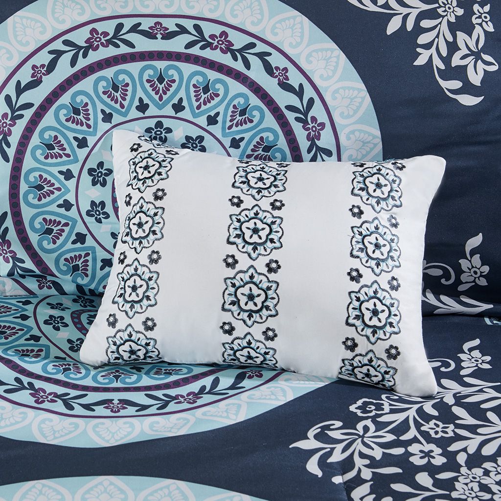 Twin Boho Comforter Set with Bed Sheets image 8
