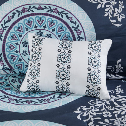 Twin Boho Comforter Set with Bed Sheets image 8