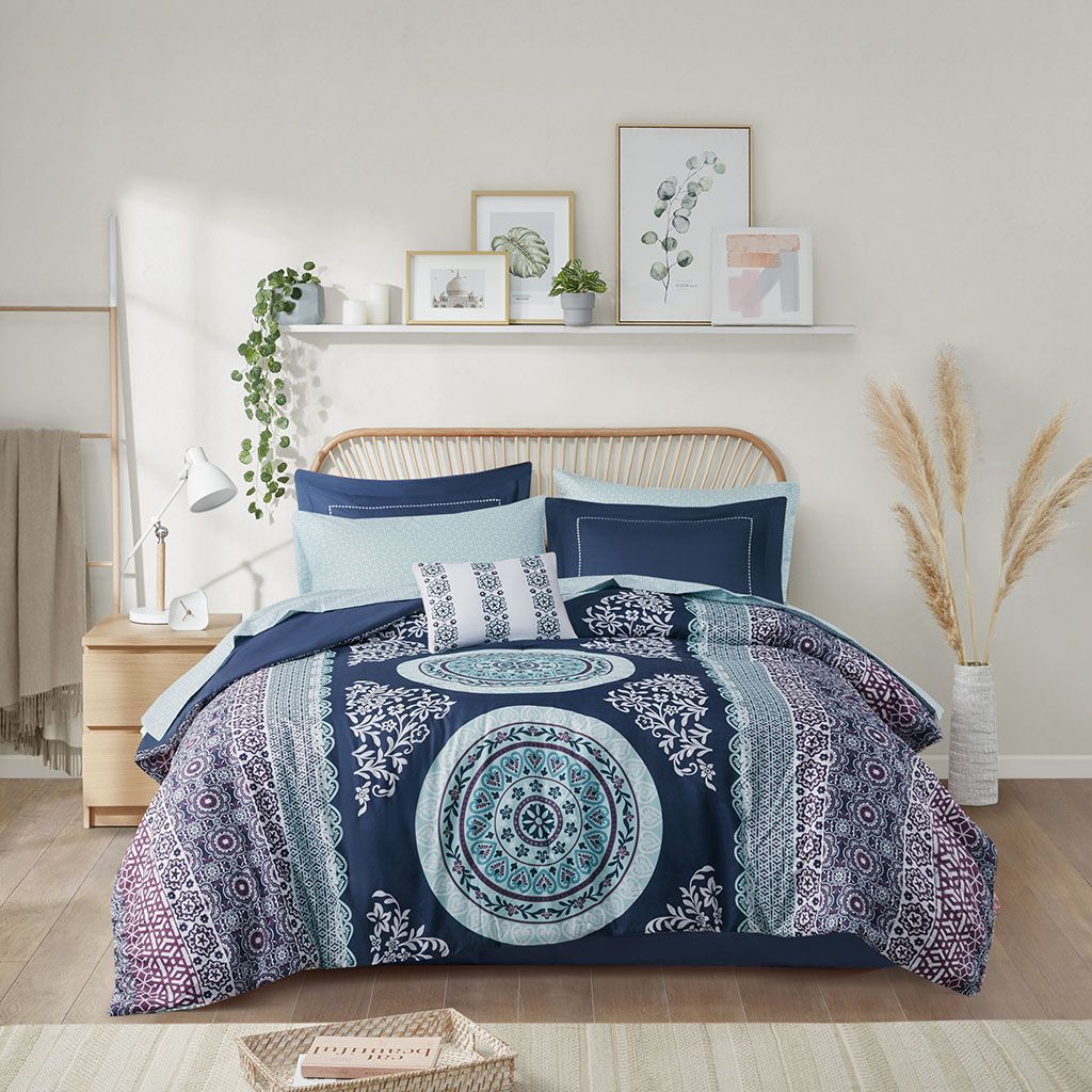 Twin Boho Comforter Set with Bed Sheets image 4