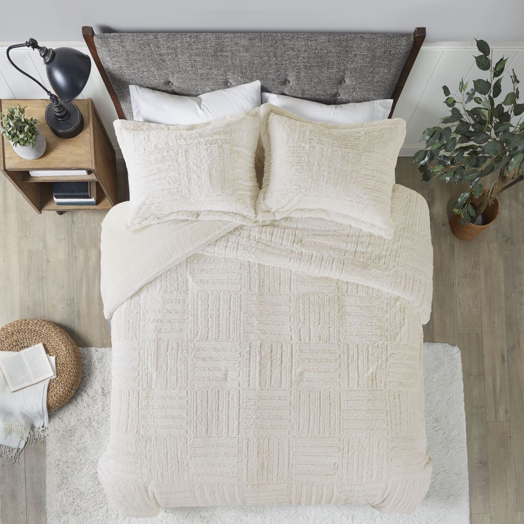 Twin Fur Down Alternative Comforter Mini Set image 5