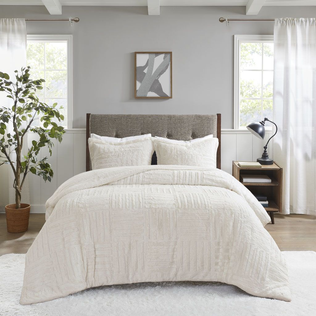 Twin Fur Down Alternative Comforter Mini Set image 4