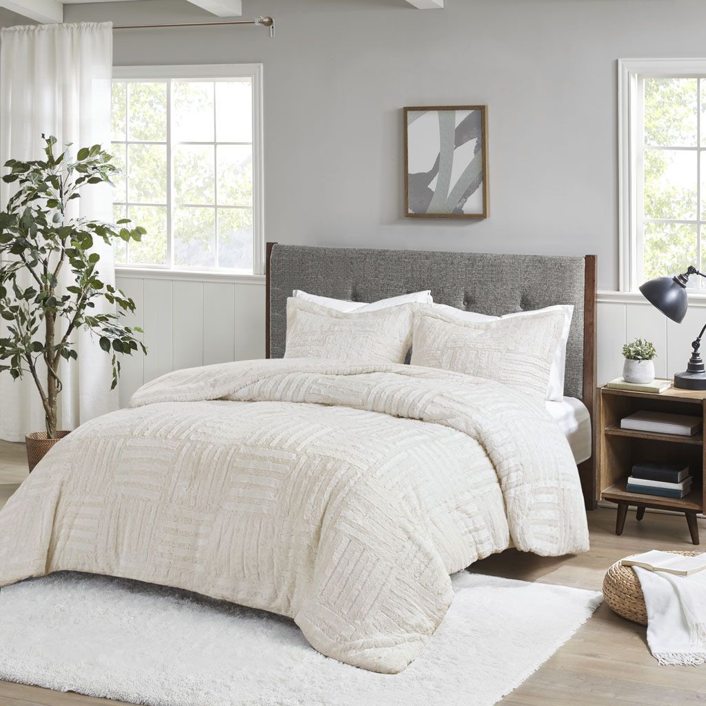 Twin Fur Down Alternative Comforter Mini Set image 1