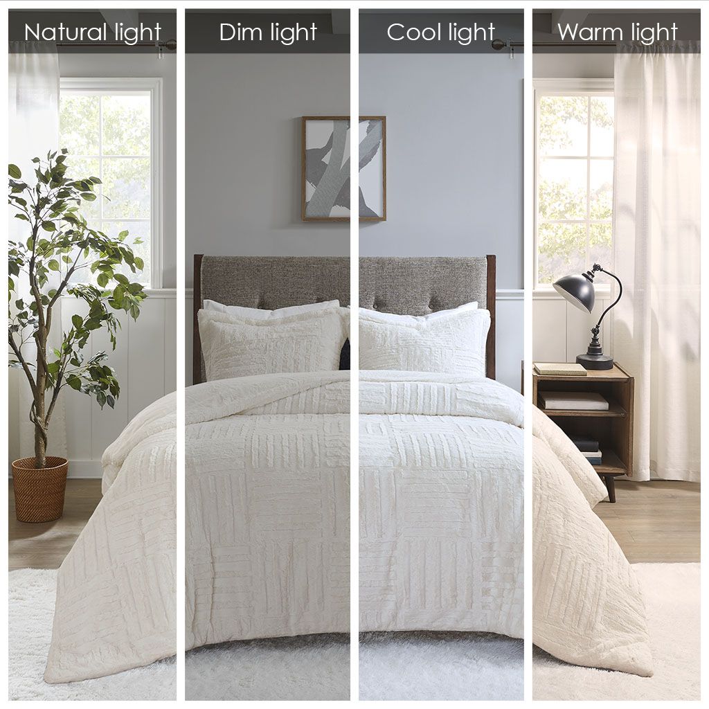Twin Fur Down Alternative Comforter Mini Set image 7