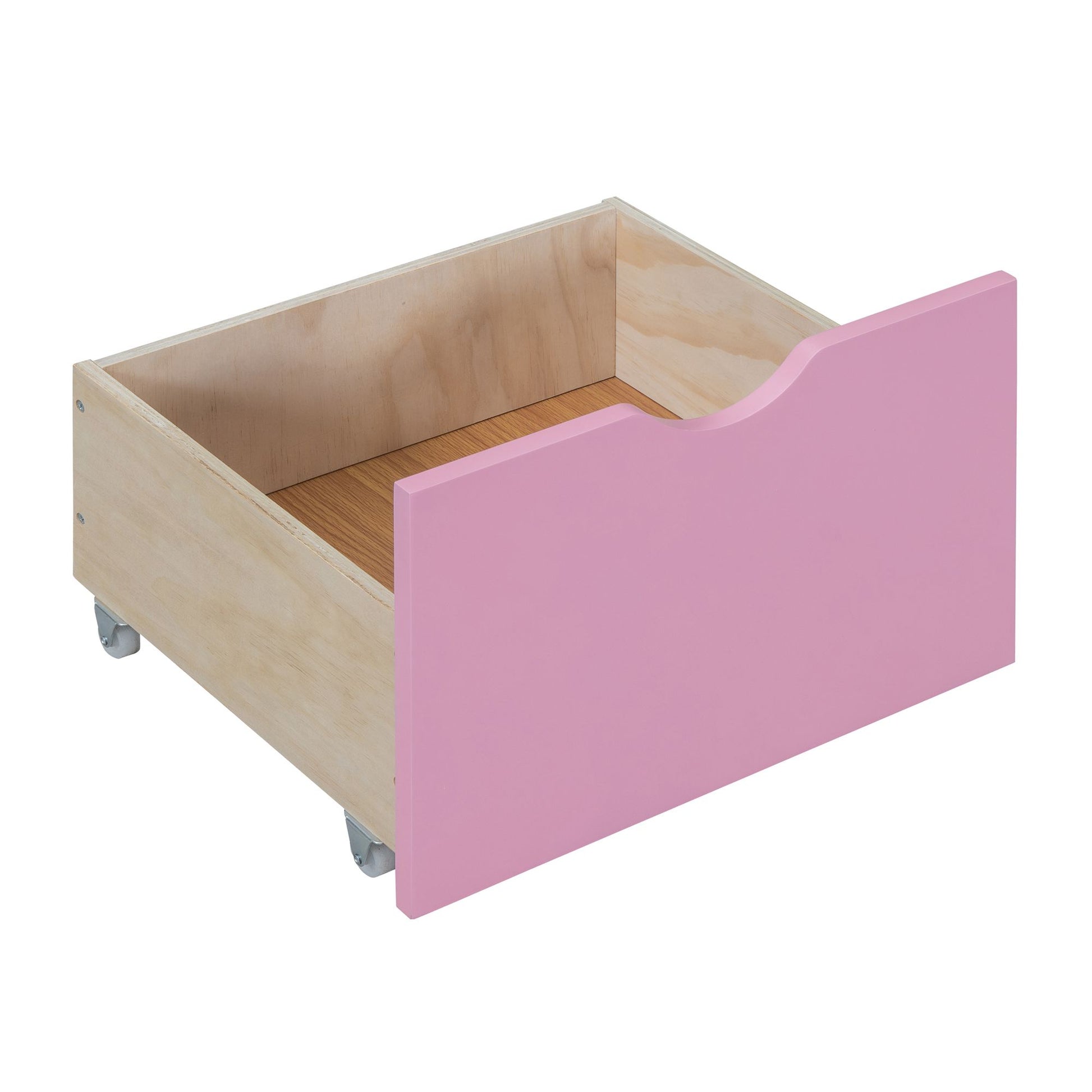 Twin-Over-Twin Bunk Bed with Changeable Table, Bunk Bed Turn into Upper Bed and Down Desk -Pink image 18