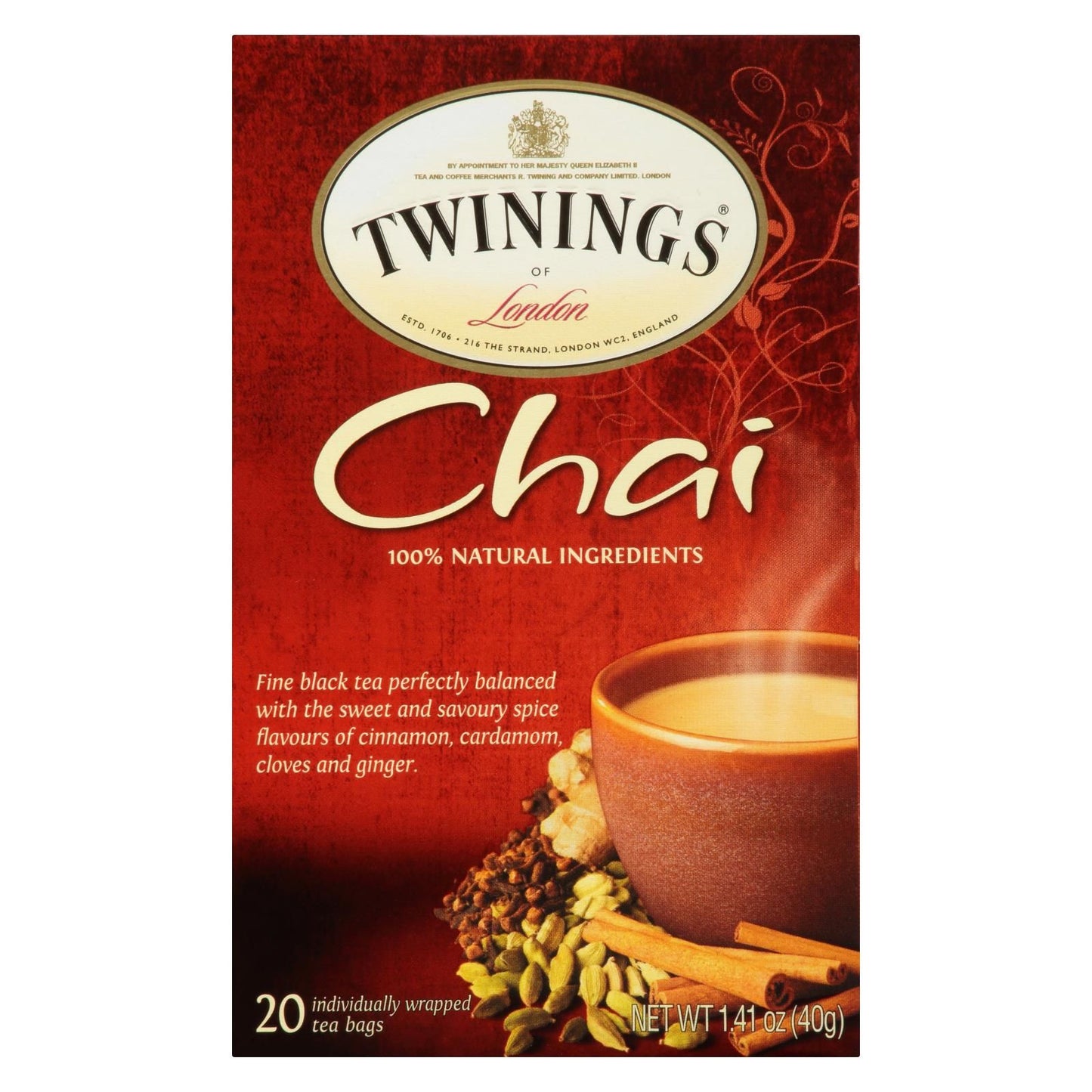 Twinings Tea Chai - Case Of 6 - 20 Bags image 3