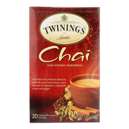 Twinings Tea Chai - Case Of 6 - 20 Bags image 1