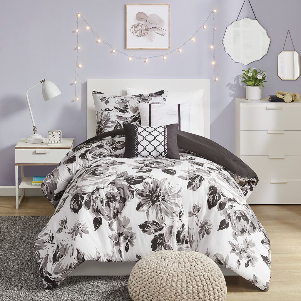 Twin/Twin XL Floral Print Comforter Set image 13