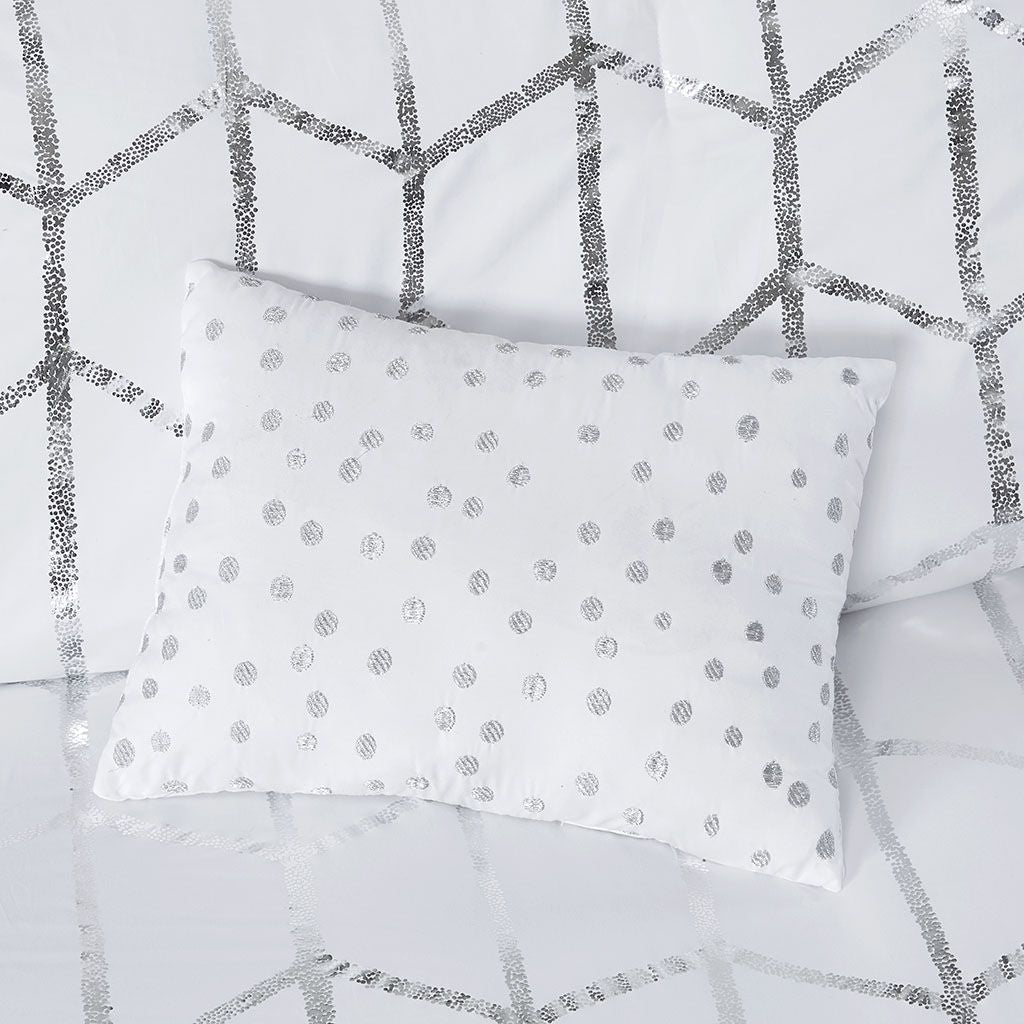 Twin/Twin XL Metallic Printed Comforter Set image 5