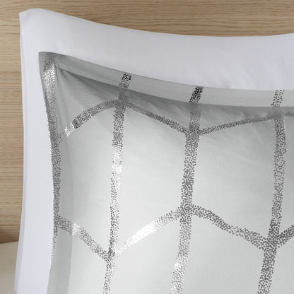 Twin/Twin XL Metallic Printed Comforter Set image 3