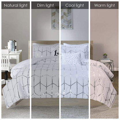 Twin/Twin XL Metallic Printed Comforter Set image 7