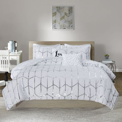 Twin/Twin XL Metallic Printed Comforter Set image 10