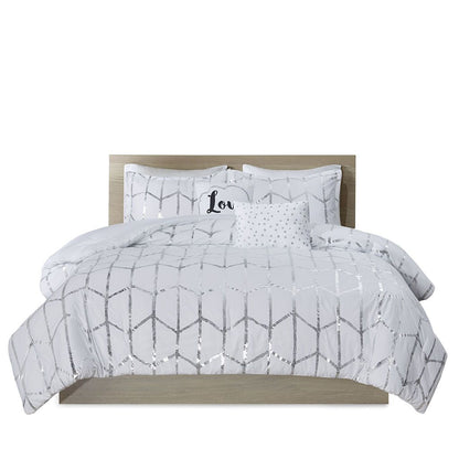 Twin/Twin XL Metallic Printed Comforter Set image 4