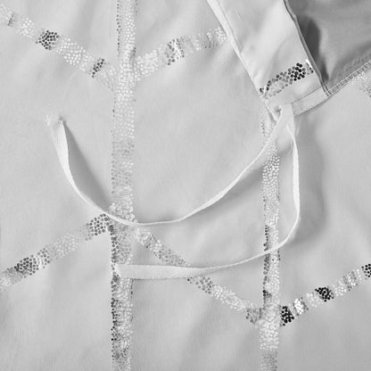 Twin/Twin XL Metallic Printed Duvet Cover Set image 5