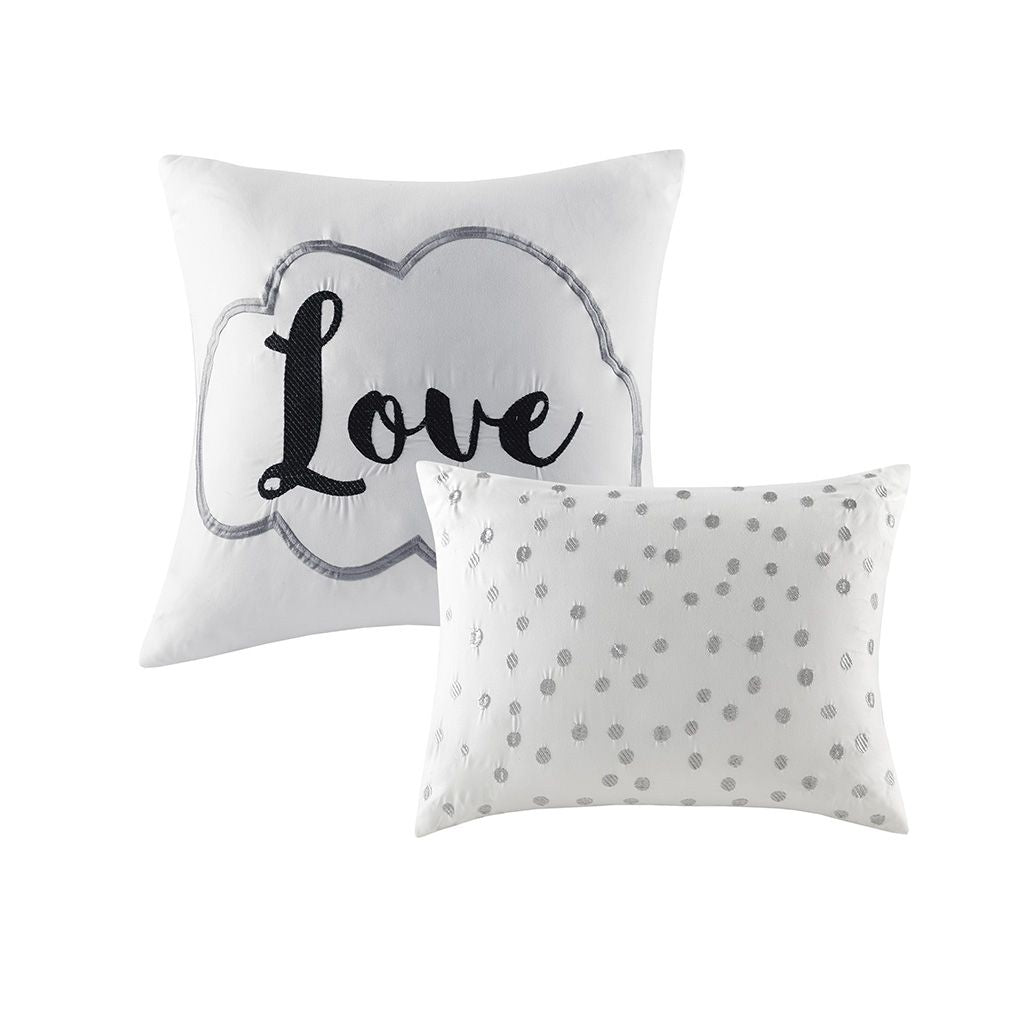 Twin/Twin XL Metallic Printed Duvet Cover Set image 8