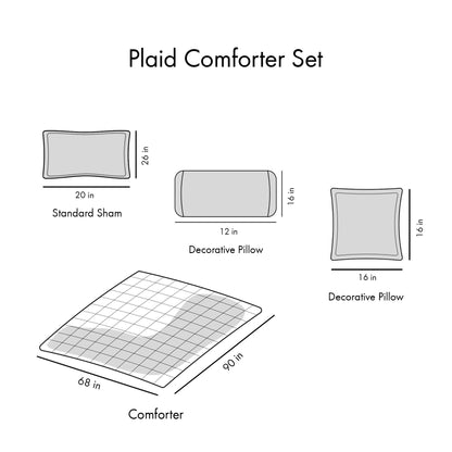 Twin/Twin XL Plaid Comforter Set image 10