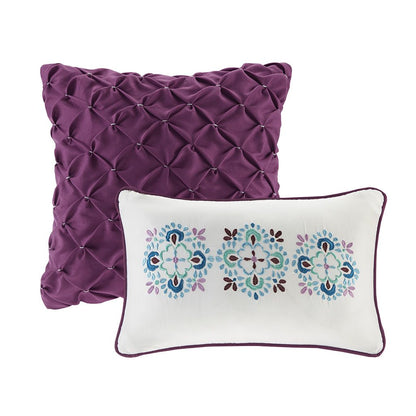 Twin/Twin XL Reversible Quilt Set with Throw Pillows image 4