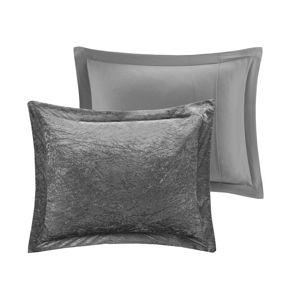 Twin/Twin XL Velvet Comforter Set with Throw Pillow image 7
