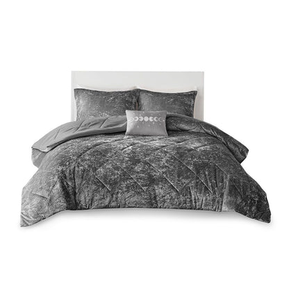 Twin/Twin XL Velvet Comforter Set with Throw Pillow image 9
