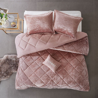 Twin/Twin XL Velvet Comforter Set with Throw Pillow image 11