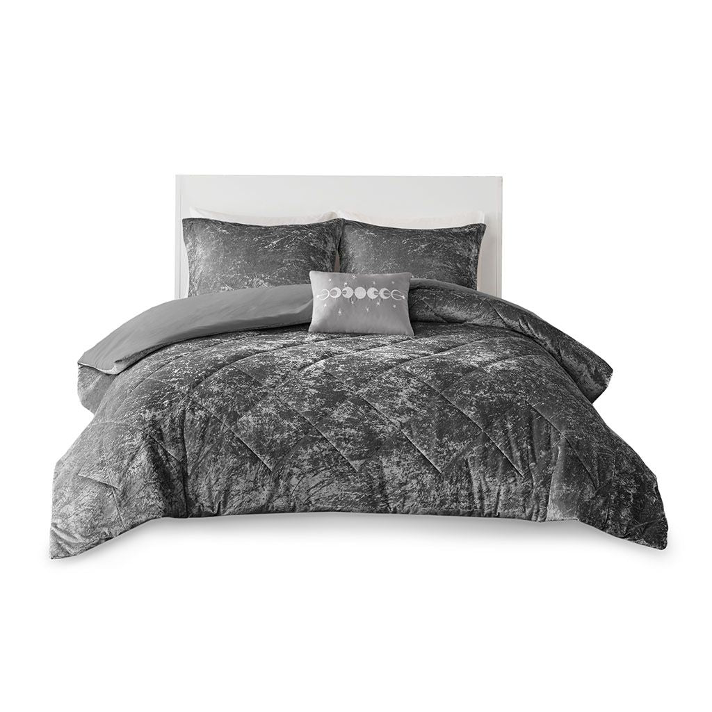 Twin/Twin XL Velvet Duvet Cover Set with Throw Pillow image 9