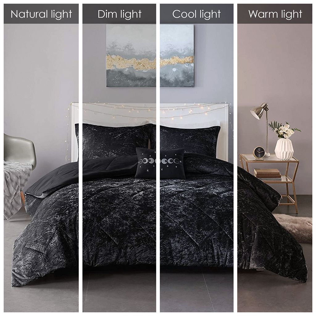 Twin/Twin XL Velvet Duvet Cover Set with Throw Pillow image 6