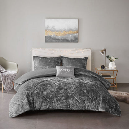 Twin/Twin XL Velvet Duvet Cover Set with Throw Pillow image 13