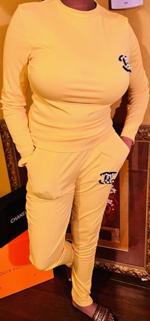 Two Pieces Set Sexy Outfits Long Sleeve & Long Pants Pullover Tracksuit With Pockets image 11