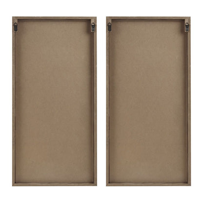 Two-tone 2-piece Wood Panel Wall Decor Set image 2
