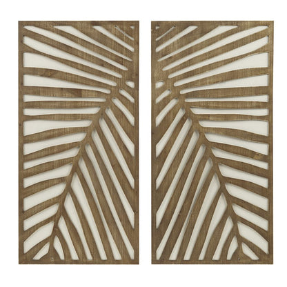 Two-tone 2-piece Wood Panel Wall Decor Set image 5