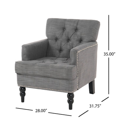HARRISON TUFTED CLUB CHAIR image 7