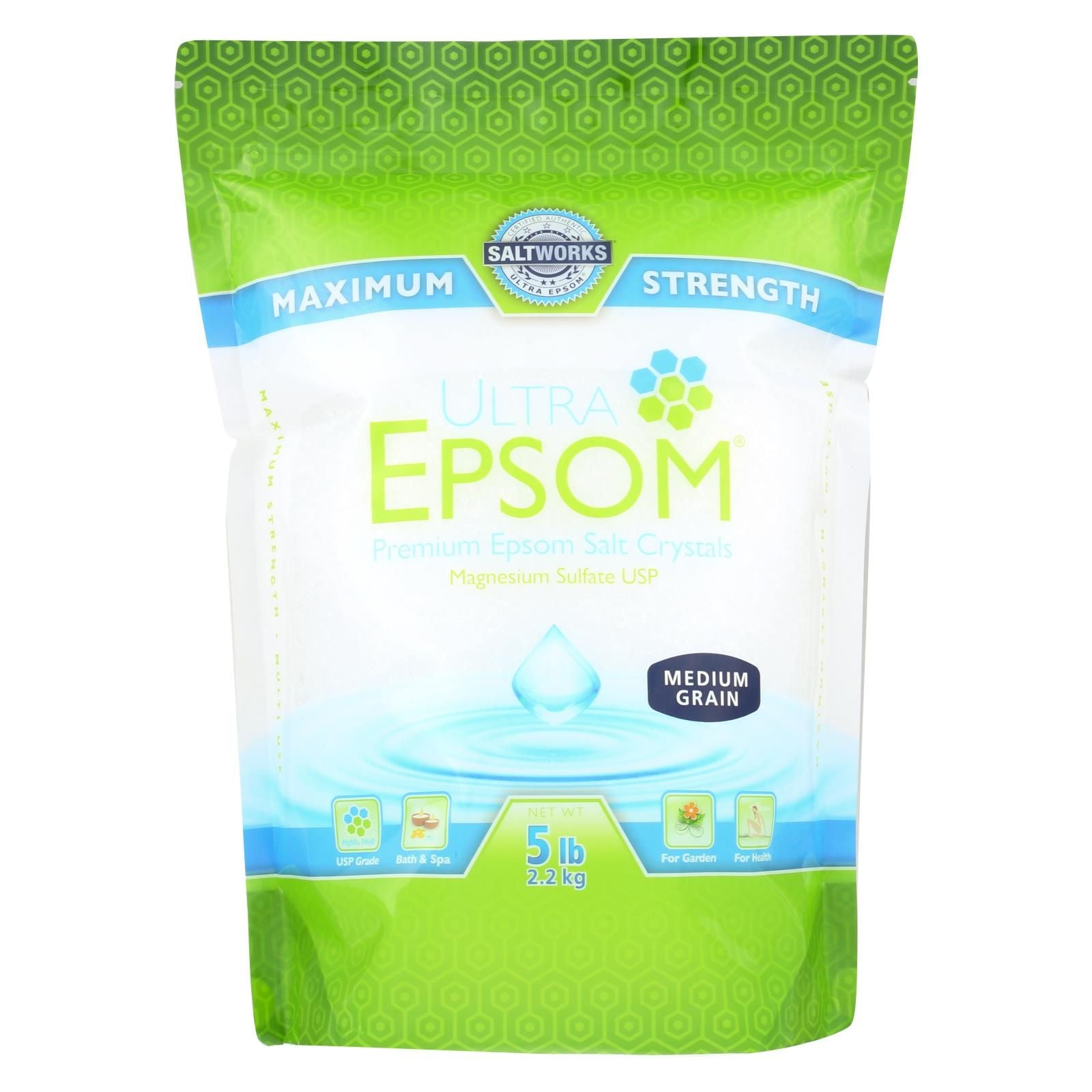 Ultra Epsom Salt - Medium Grain - 5 Lb image 1