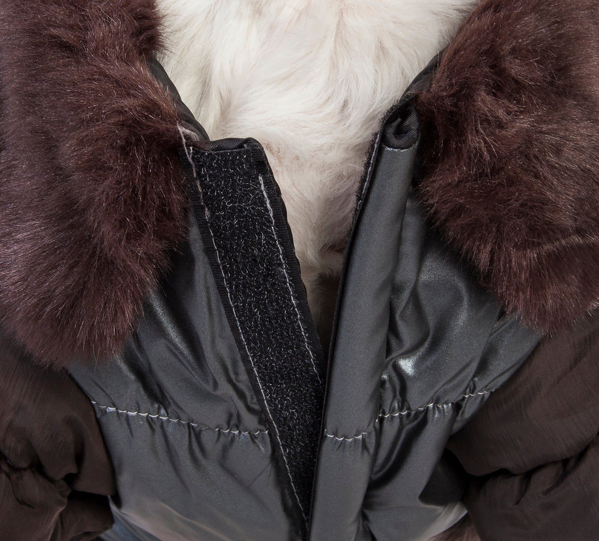 Ultra Fur 'Track-Collared' Metallic Pet Jacket image 4