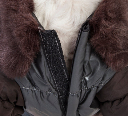 Ultra Fur 'Track-Collared' Metallic Pet Jacket image 4