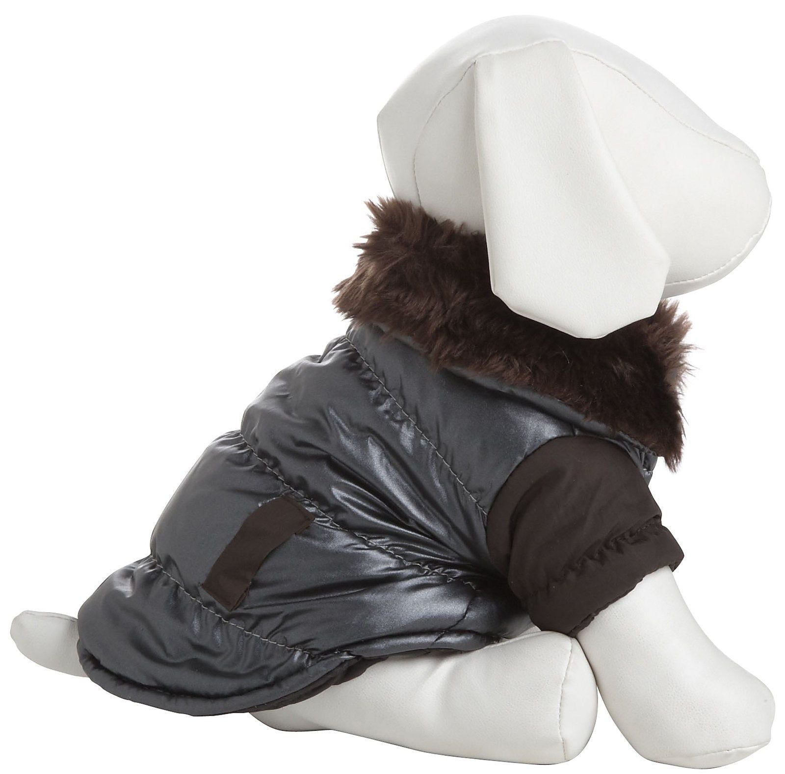 Ultra Fur 'Track-Collared' Metallic Pet Jacket image 7
