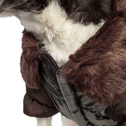 Ultra Fur 'Track-Collared' Metallic Pet Jacket image 3